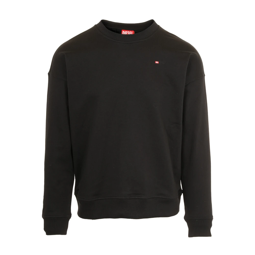 Diesel Herren Schwarz Sweatshirts & Hoodies, K, Mgröße: