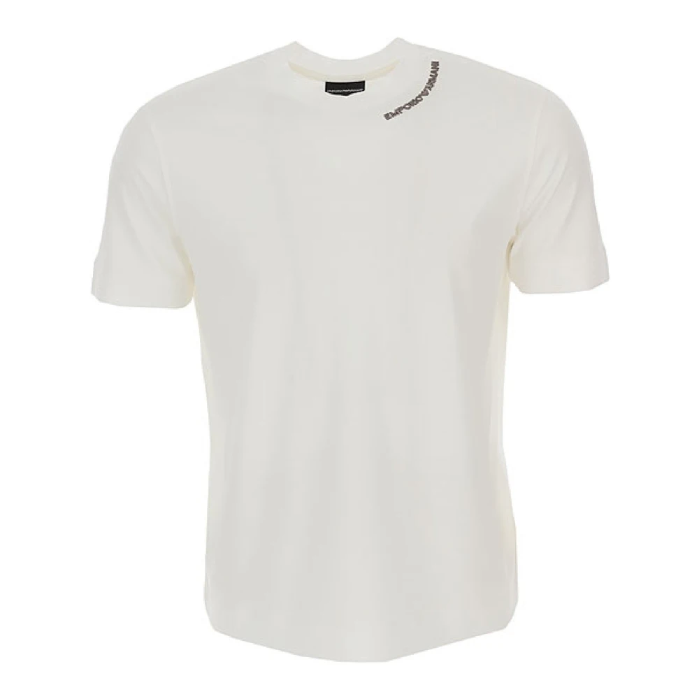 Emporio Armani Men's White Short Sleeve T-Shirt 3R1tt41juvz0101 - T-Shirts - 3XL - Tops