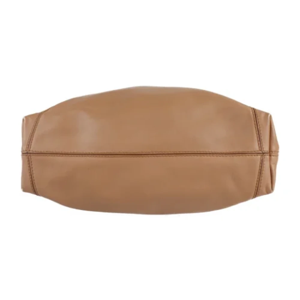 Bvlgari Vintage Pre-owned Fabric shoulder-bags Beige Dames