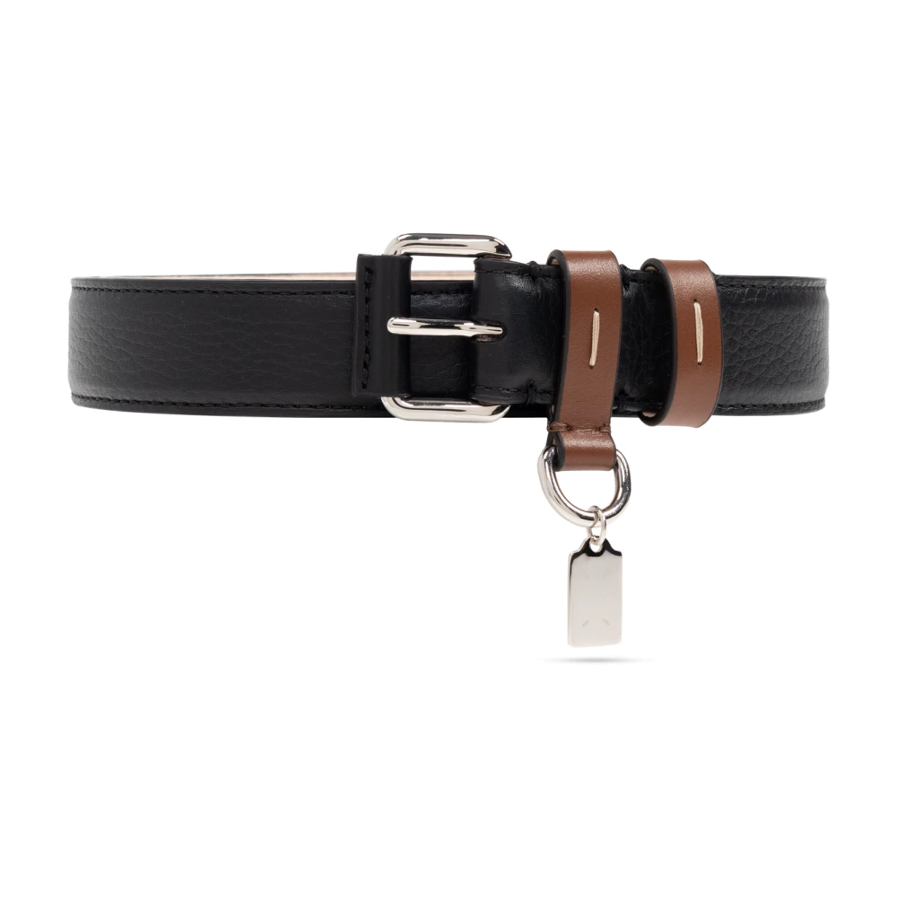 Maison Margiela Leren riem Black Unisex