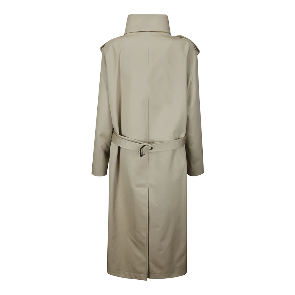 Courrèges Schuine Trenchcoat Beige Dames