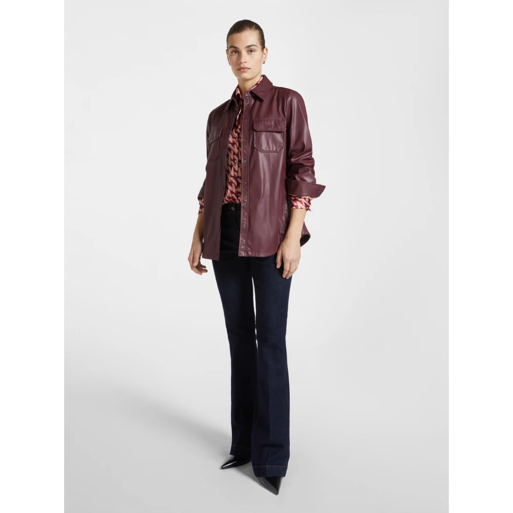Elena Mirò Oversized overhemdblouse Red Dames