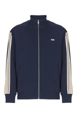 sweatshirt-en-viscose-bleu-avec-fermeture-eclair