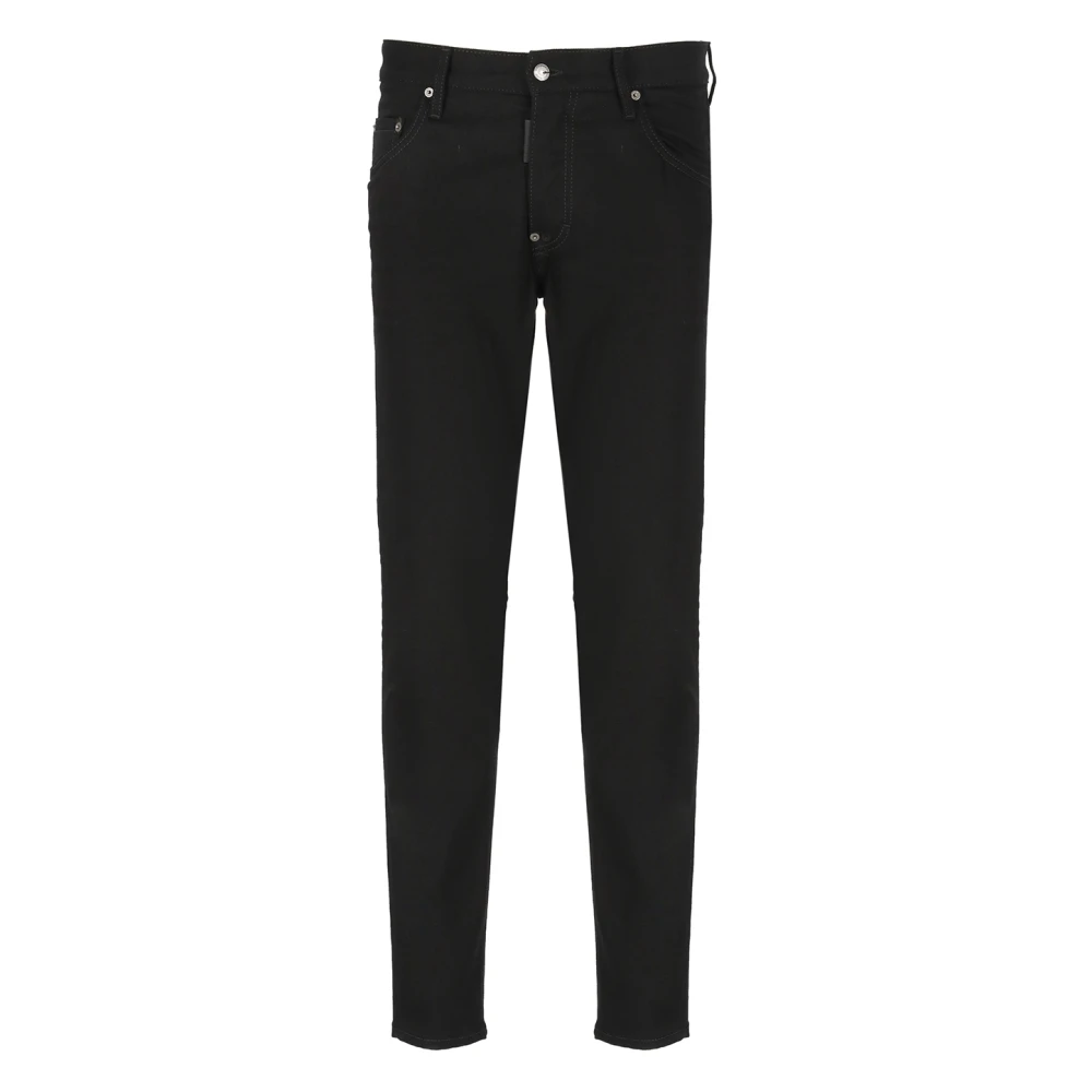 Dsquared2 Stijlvolle Zwarte Slim-Fit Skater Jeans Black Heren