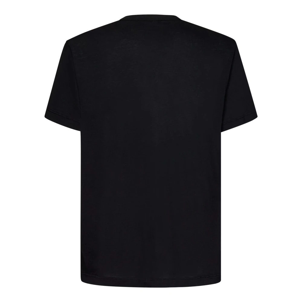 James Perse Zwart Crewneck T-Shirt Black Heren