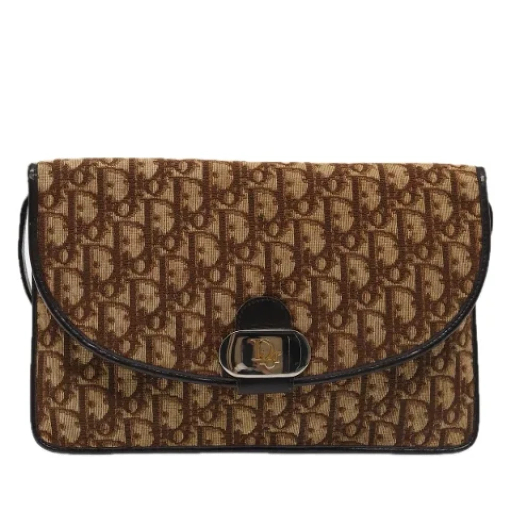 Dior Vintage Pre-owned Canvas dior-bags Gray Dames