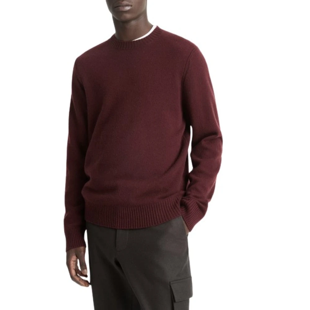 Vince Wol-Kasjmier Crew Neck Sweater Red Heren