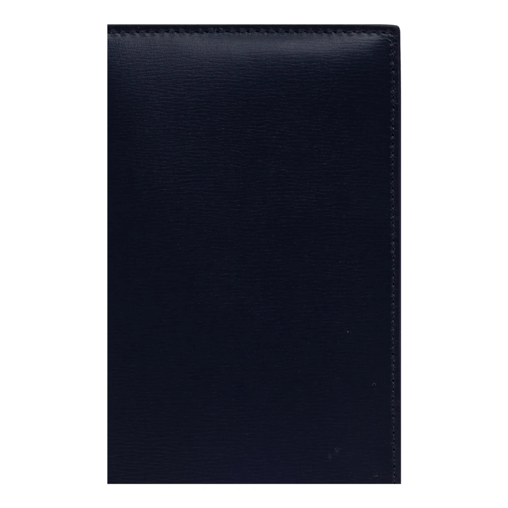 Salvatore Ferragamo Leren portemonnee Blue Heren