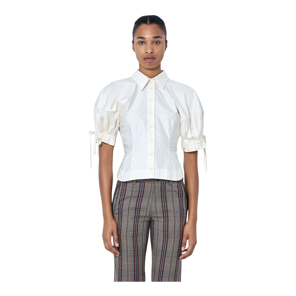 Vivienne Westwood Cotton Poplin Shirt - Female - Shirts - Beige - S - Blouses & Shirts