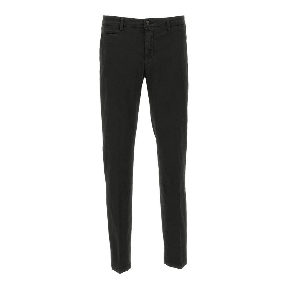 Briglia Klassieke Zwarte Chinos Slim Fit Black Heren