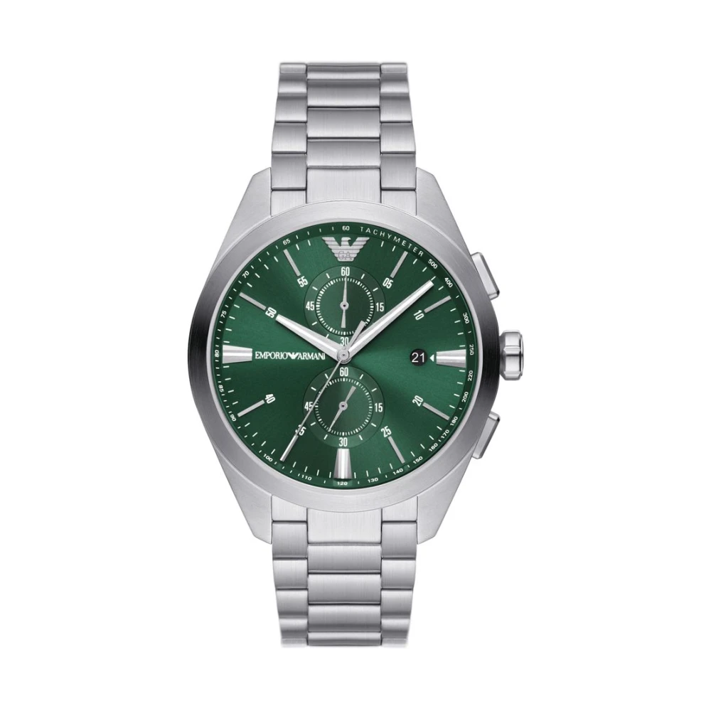 Emporio Armani Uomo Grigio Orologio Argento Classico Elegante