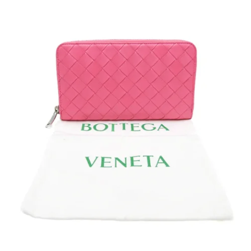 Bottega Veneta Vintage Pre-owned Leather wallets Pink Dames