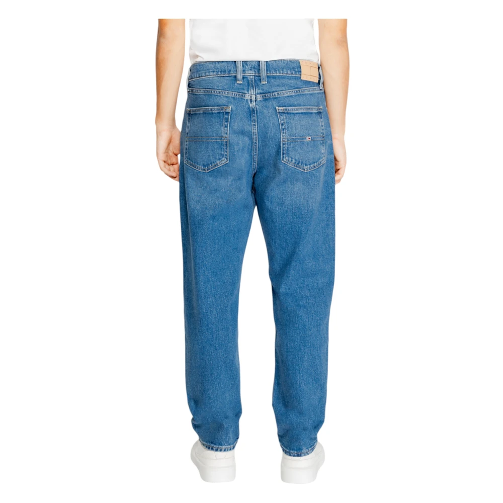 Tommy Jeans Blauwe Effen Heren Jeans met Rits Blue Heren