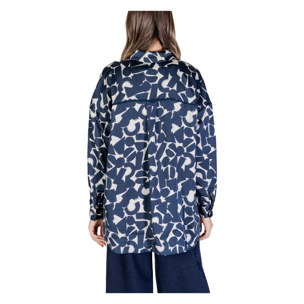 Ichi Herfst Winter Dames Overhemden en Blushes Blue Dames