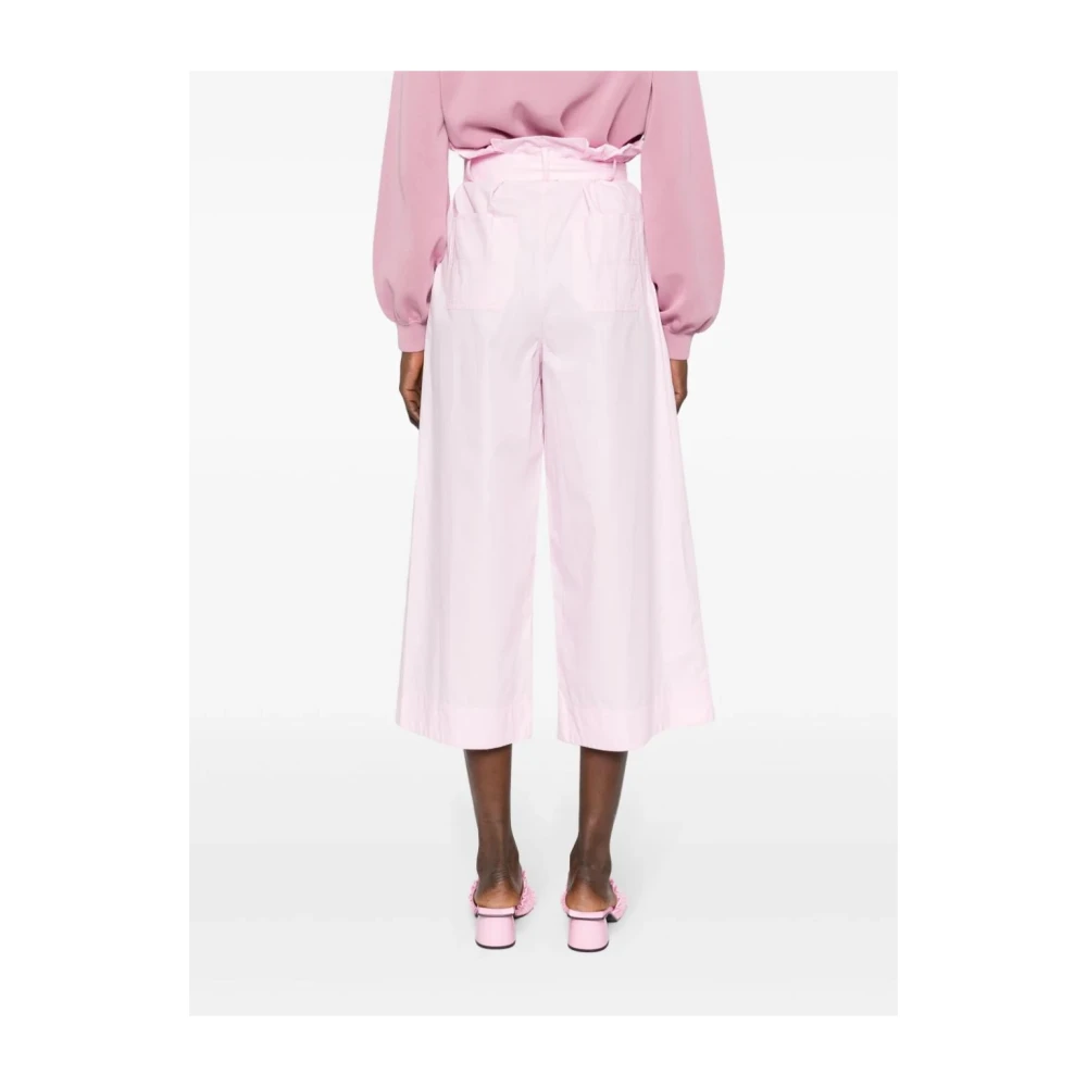 pinko Wide Trousers Pink Dames