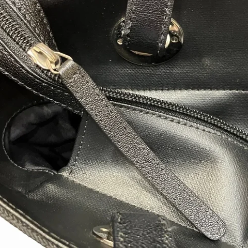 Chanel Vintage Pre-owned Canvas chanel-bags Black Dames