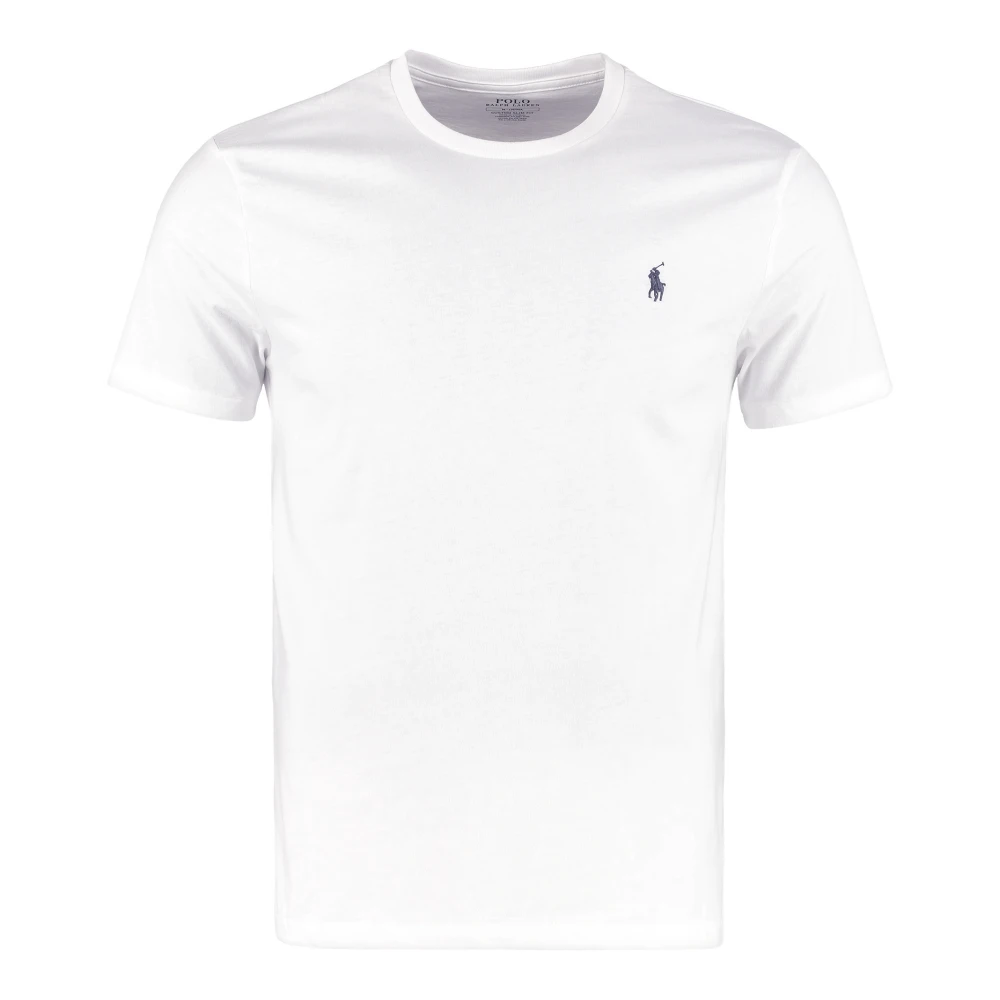 Polo Ralph Lauren Vit Crew-Neck Cotton T-Shirt