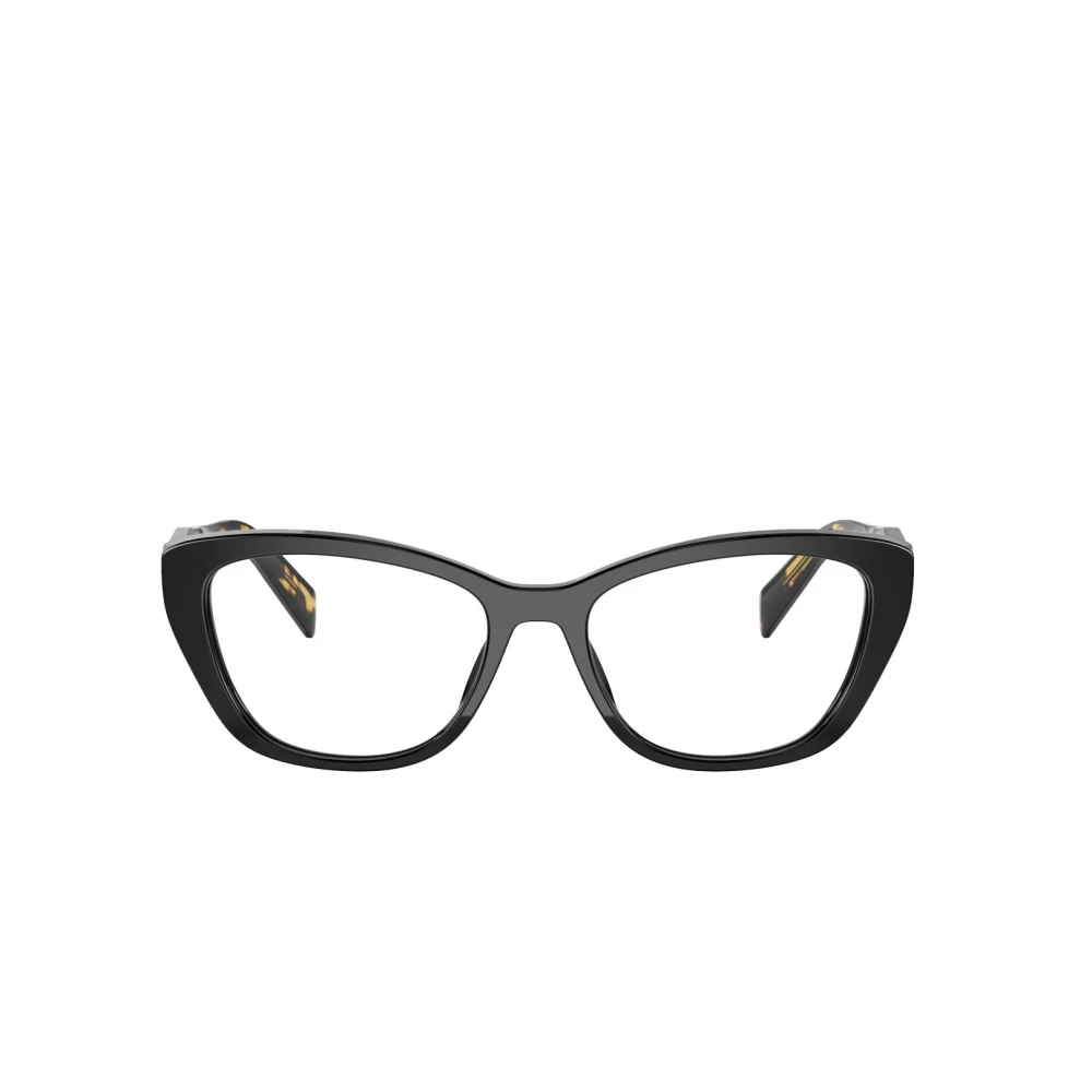 Prada Dames Cateye Bril in Zwart Black Dames