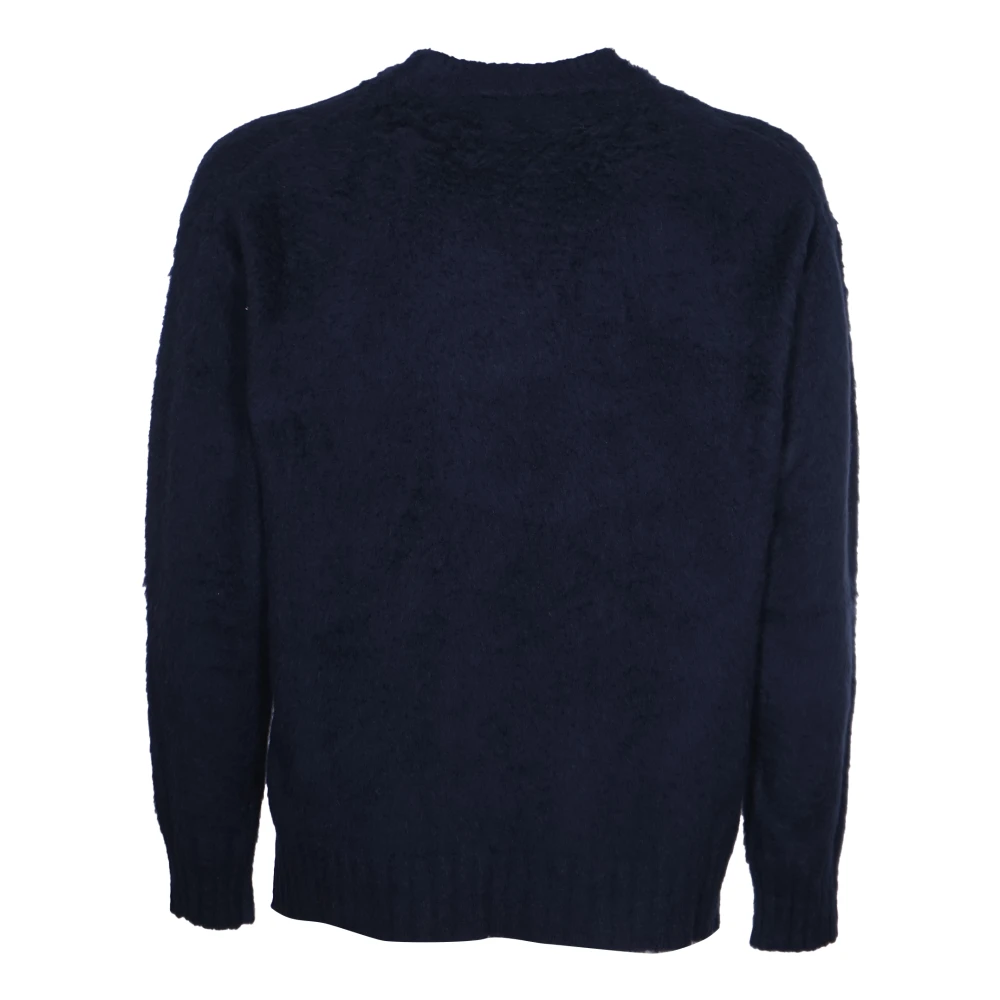 Roberto Collina Blauwe Sweaters voor Mannen Blue Heren