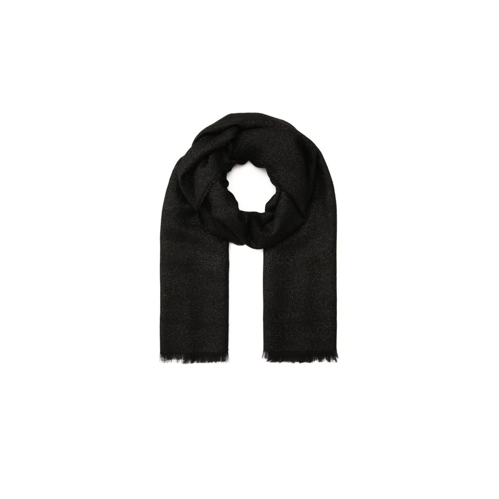 Coccinelle Black Winter Scarves, Female, One Size, Multiflower Stole 70X180