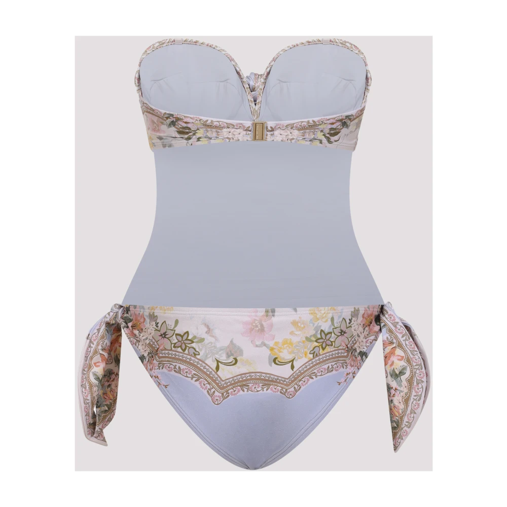 Zimmermann Blauwe Bloemen Sjaal Stropdas Multicolor Dames
