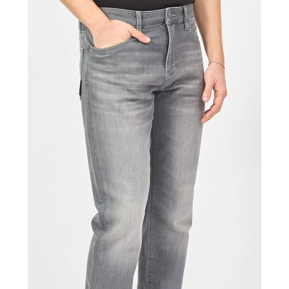 Armani Exchange Grijze 5-pocket regular fit jeans Gray Heren