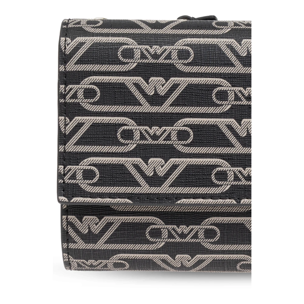 Emporio Armani Portemonnee met monogram Black Dames