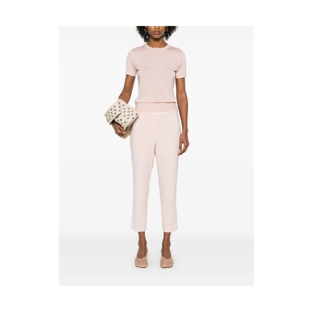 Theory Roze Elastische Taille Korte Broek Pink Dames