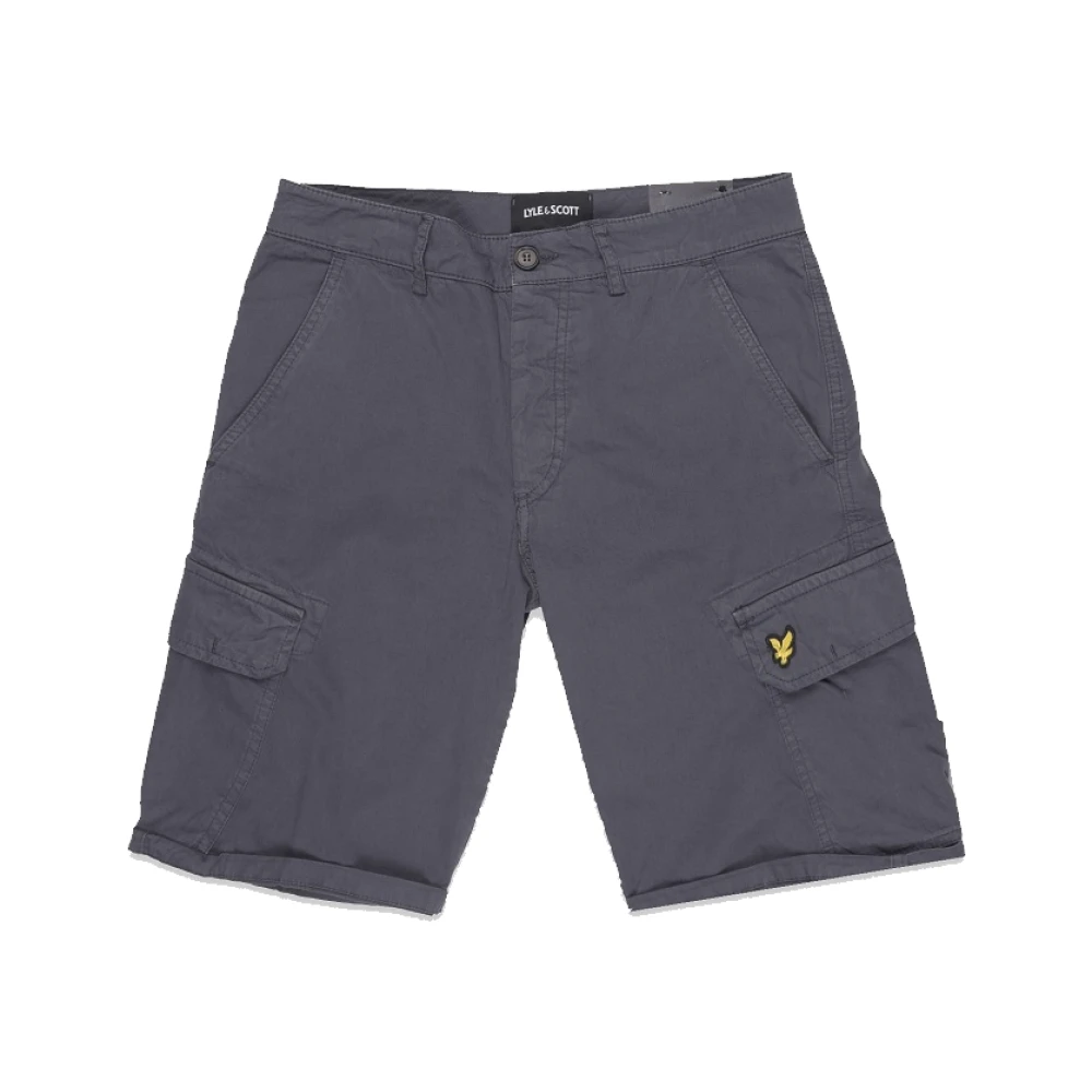 Lyle & Scott Donkerblauwe Bermuda Cargo Broek Blue Heren