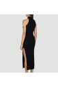 robe-maxi-en-maille-losange
