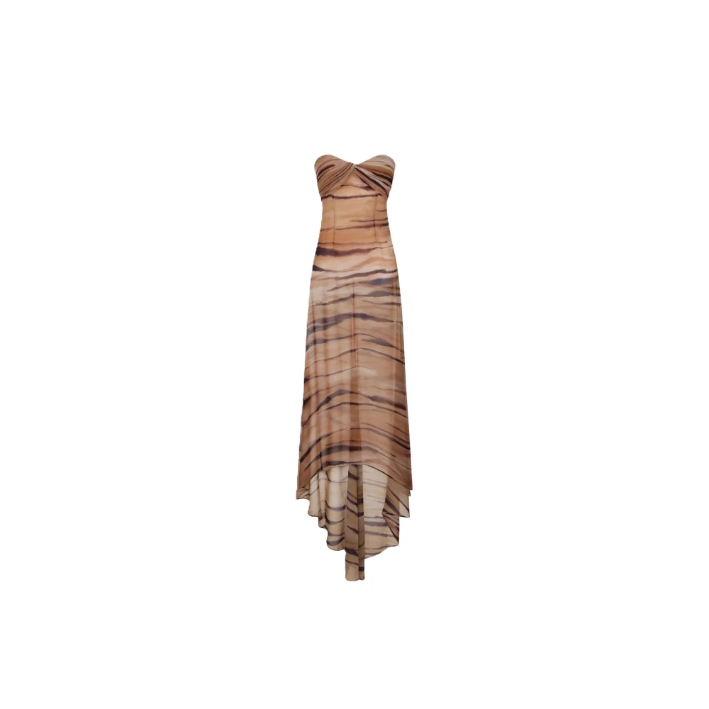 Elisabetta Franchi Beige Mermaid Gown - Female - Gowns - S - Dresses