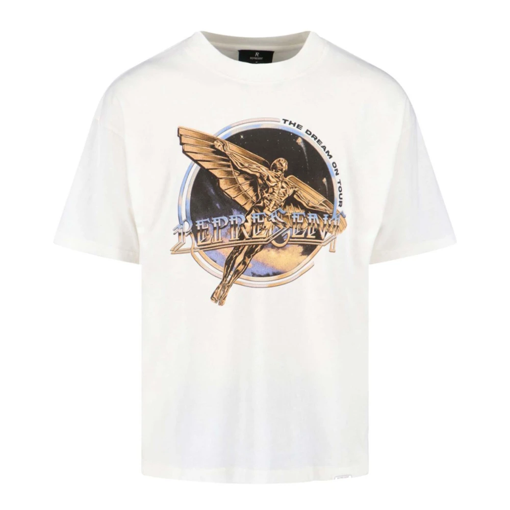 Represent , T-Shirts, Male, White, S, Golden Tour T-Shirt