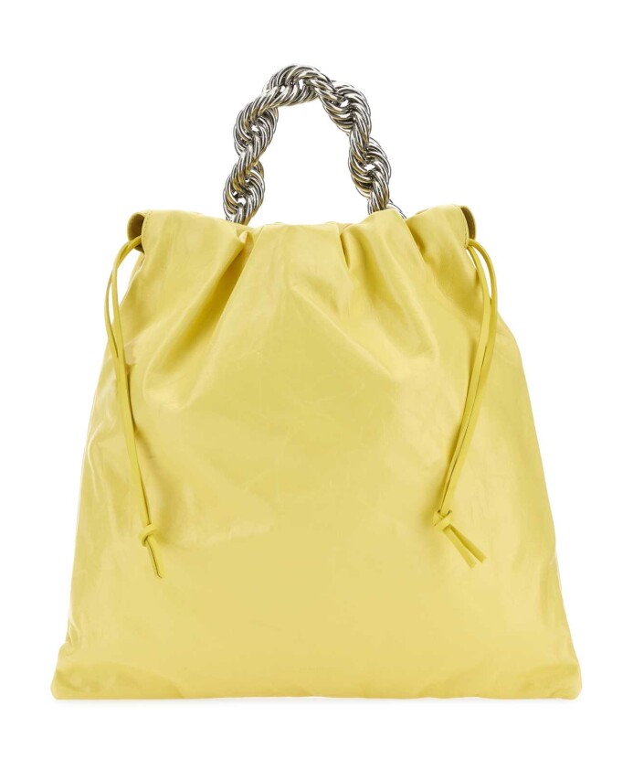 sac-seau-en-cuir-jaune-jil-sander