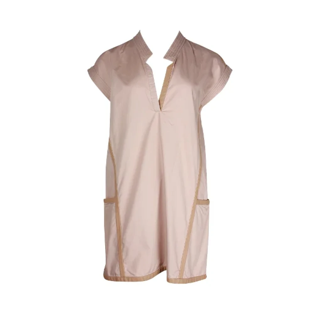 Hermès Vintage Pre-owned Cotton dresses Pink Dames