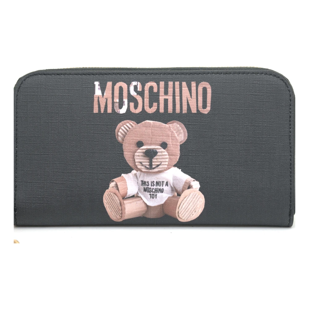 Moschino Zwarte Portemonnee voor Mannen en Vrouwen Black Dames