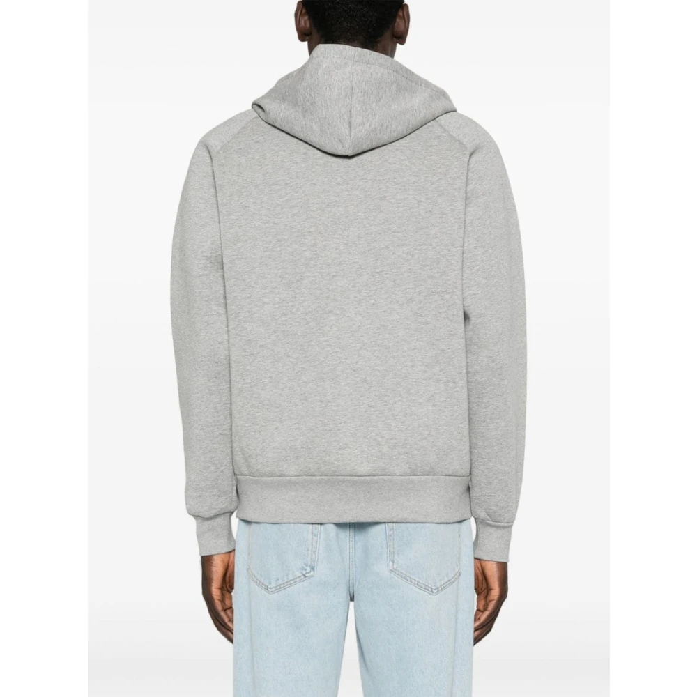 Autry Heather Grey Zip-Through Hoodie Gray Heren