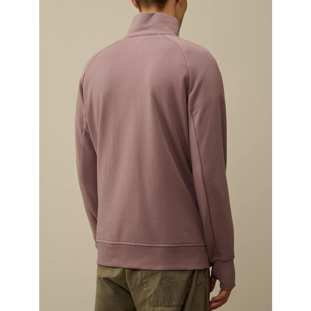 C.P. Company Polo Kraag Sweatshirt Purple Heren