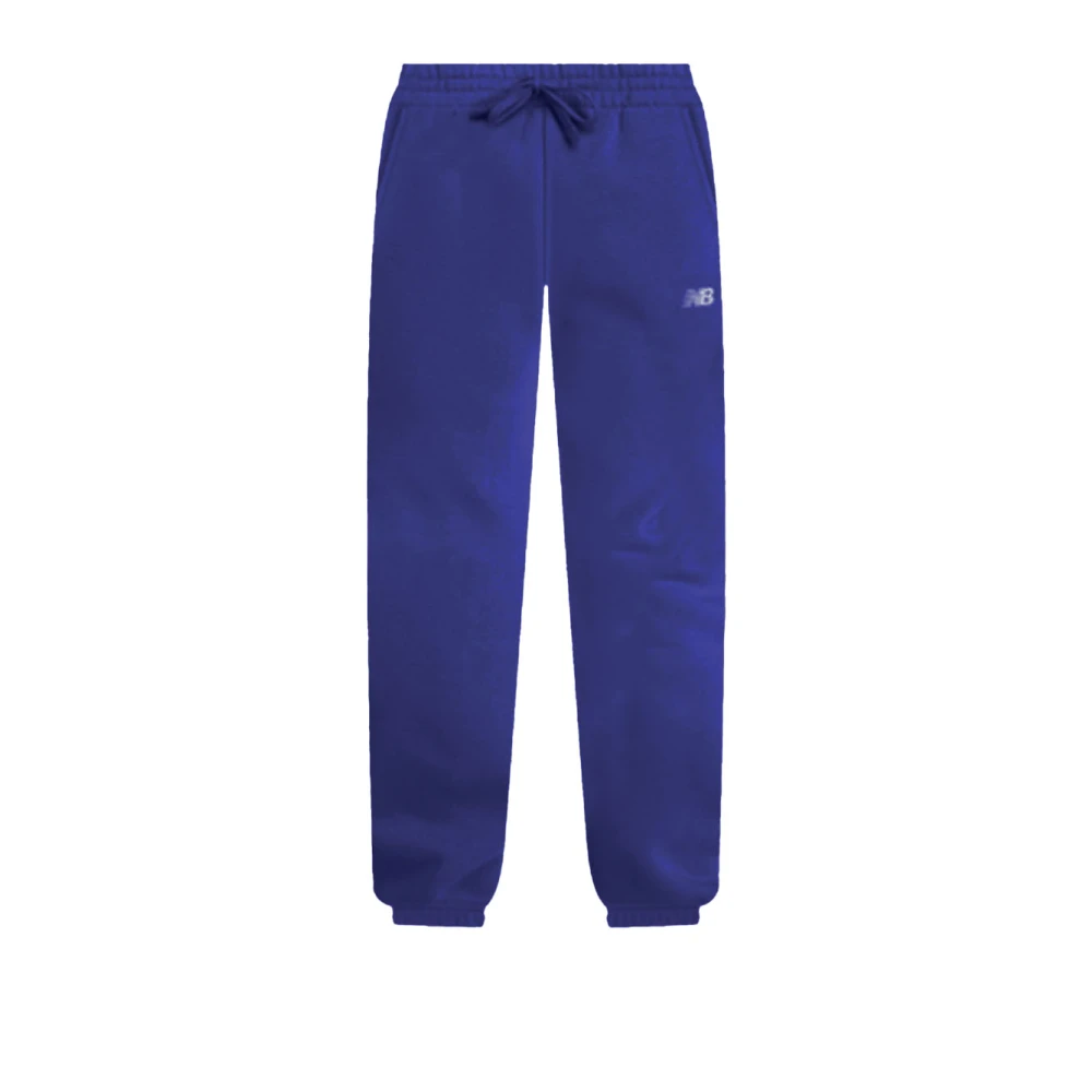 New Balance Katoenen Jogger Broek Blue Heren