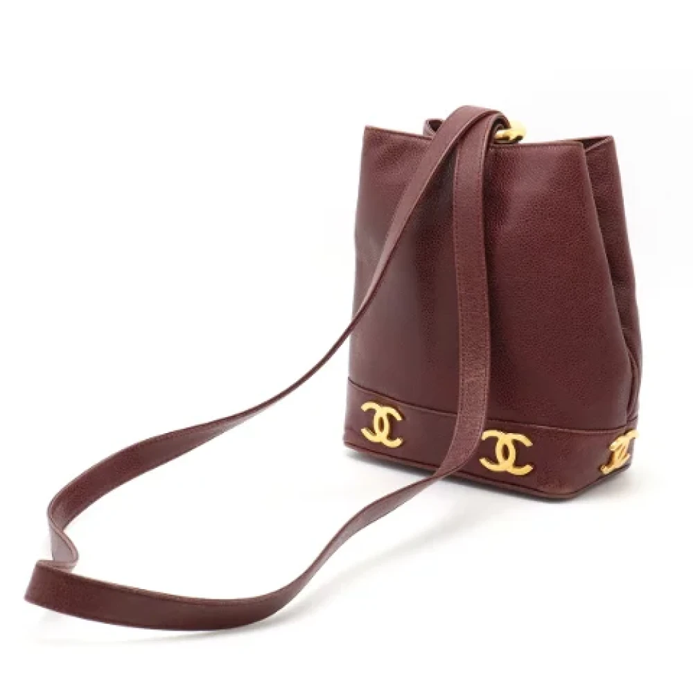Chanel Vintage Pre-owned Leather chanel-bags Brown Dames