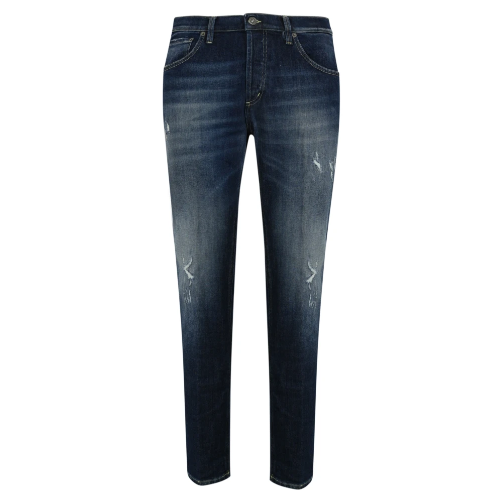 Dondup Blauwe Denim 5-Pocket Lage Taille Broek Blue Heren