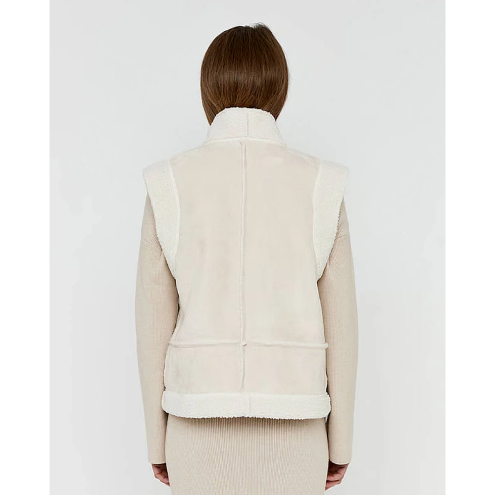 Moscow Curl Gilet Beige Dames