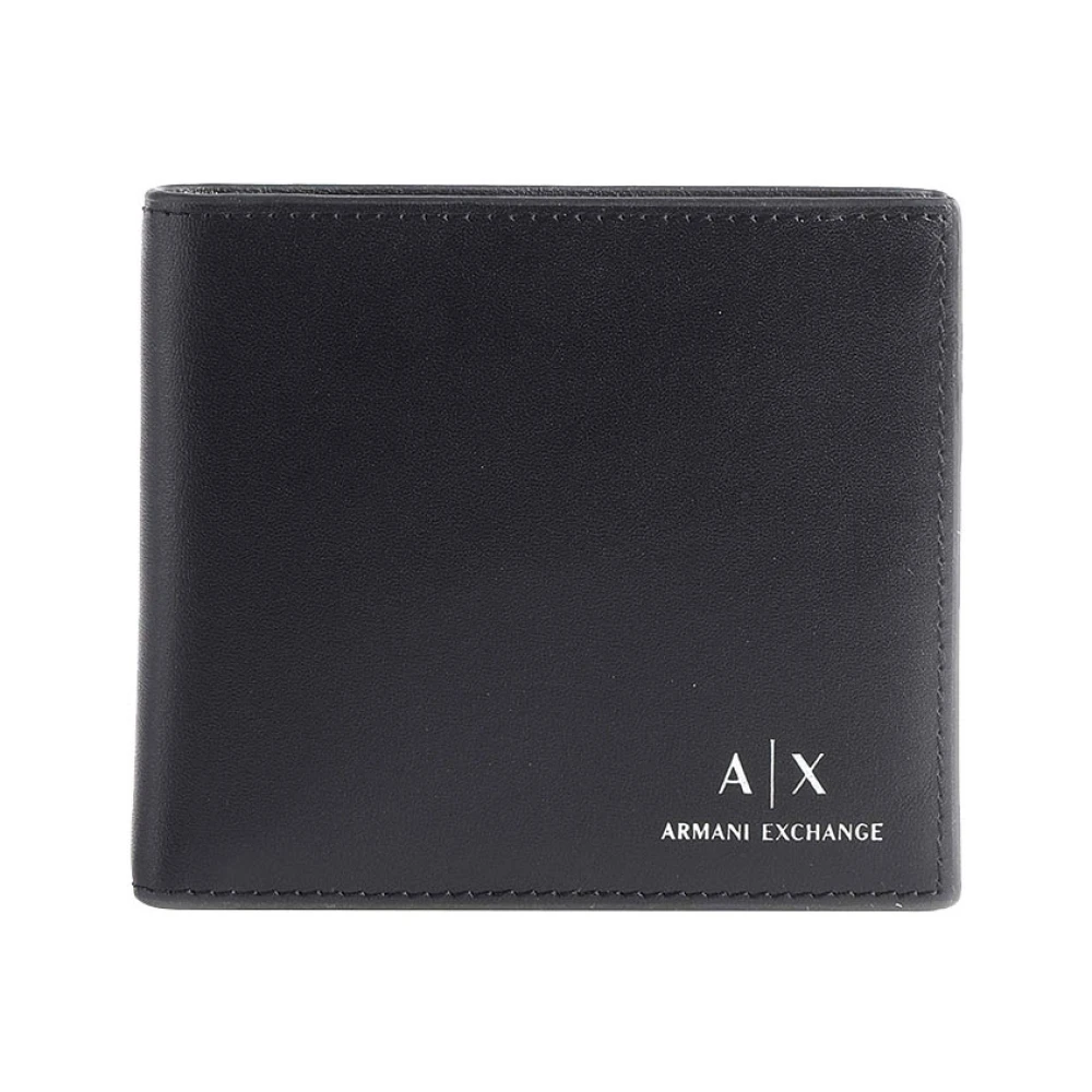 Armani Exchange Logotyptryckta plånbok Svart Herr