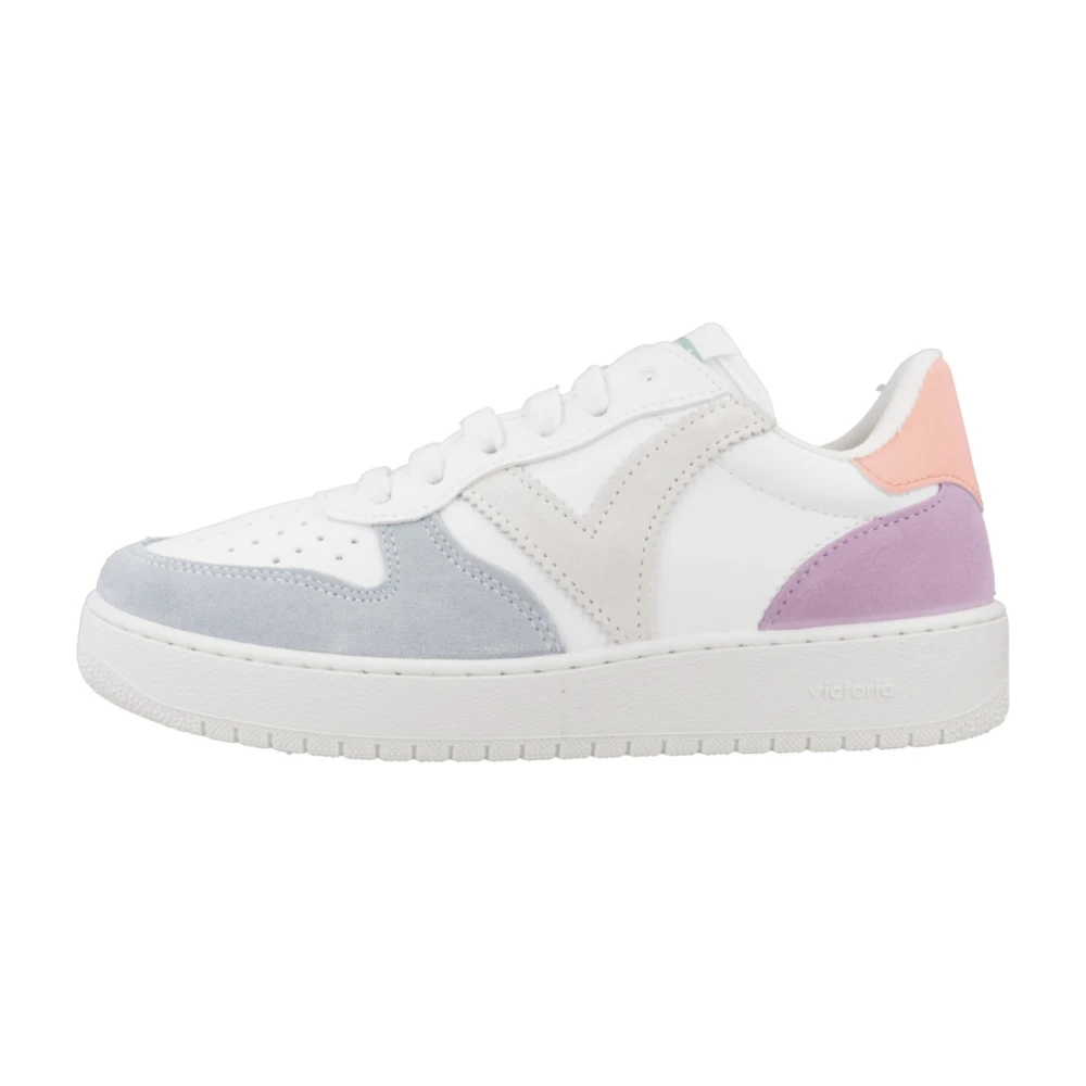 Victoria Färgglada Madrid Sneakers White, Dam