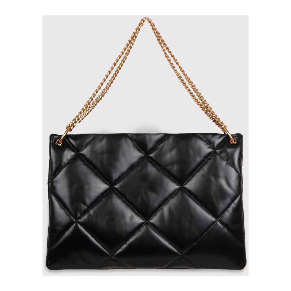 TORY BURCH Diamantgestikte 'Kira' schoudertas Black Dames