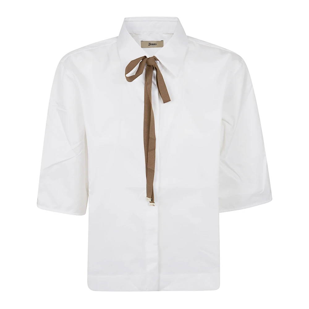 Herno Vrouw Wit Overhemden Dames, L, Gilet