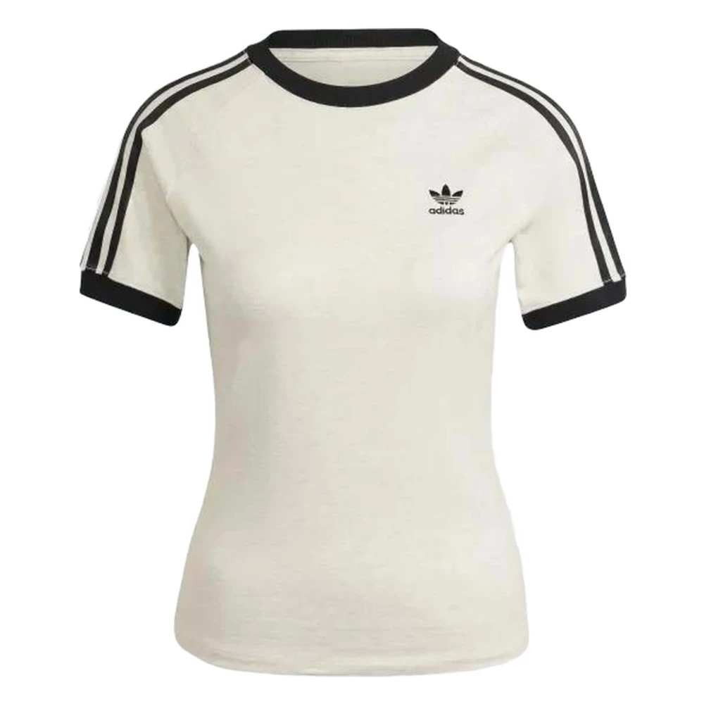 Adidas 3 S Rgln Teewhtmel T-shirt White Dames
