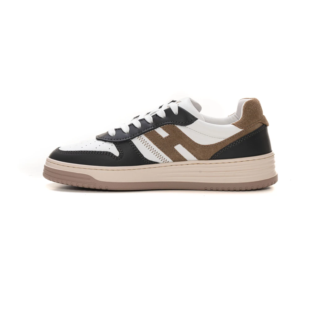 Hogan H630 Basket Leren Sneakers Heren Schoenen Veelkleurig Multicolor