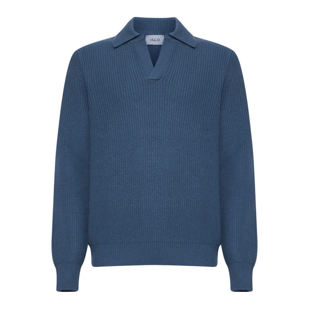 D4.0 Blauwe Sweaters voor Mannen Blue Heren