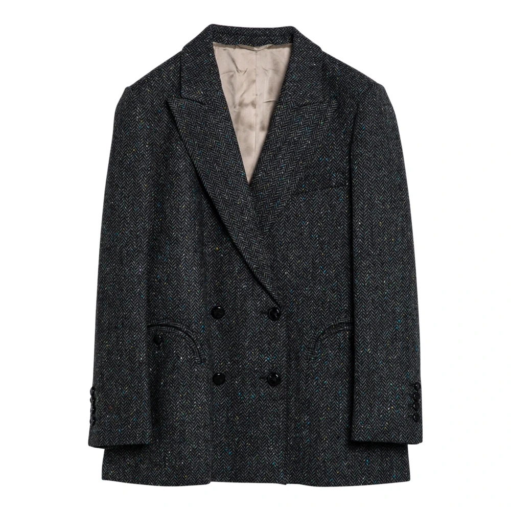 Blazé Milano Dubbelborst Jas Gray Dames