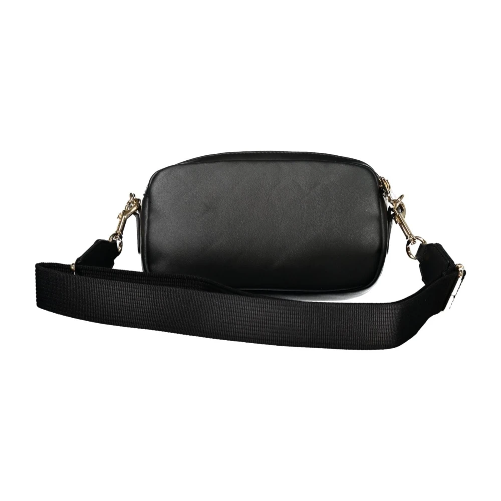 Tommy Hilfiger Zwarte Schoudertas met Ritssluiting Black Dames
